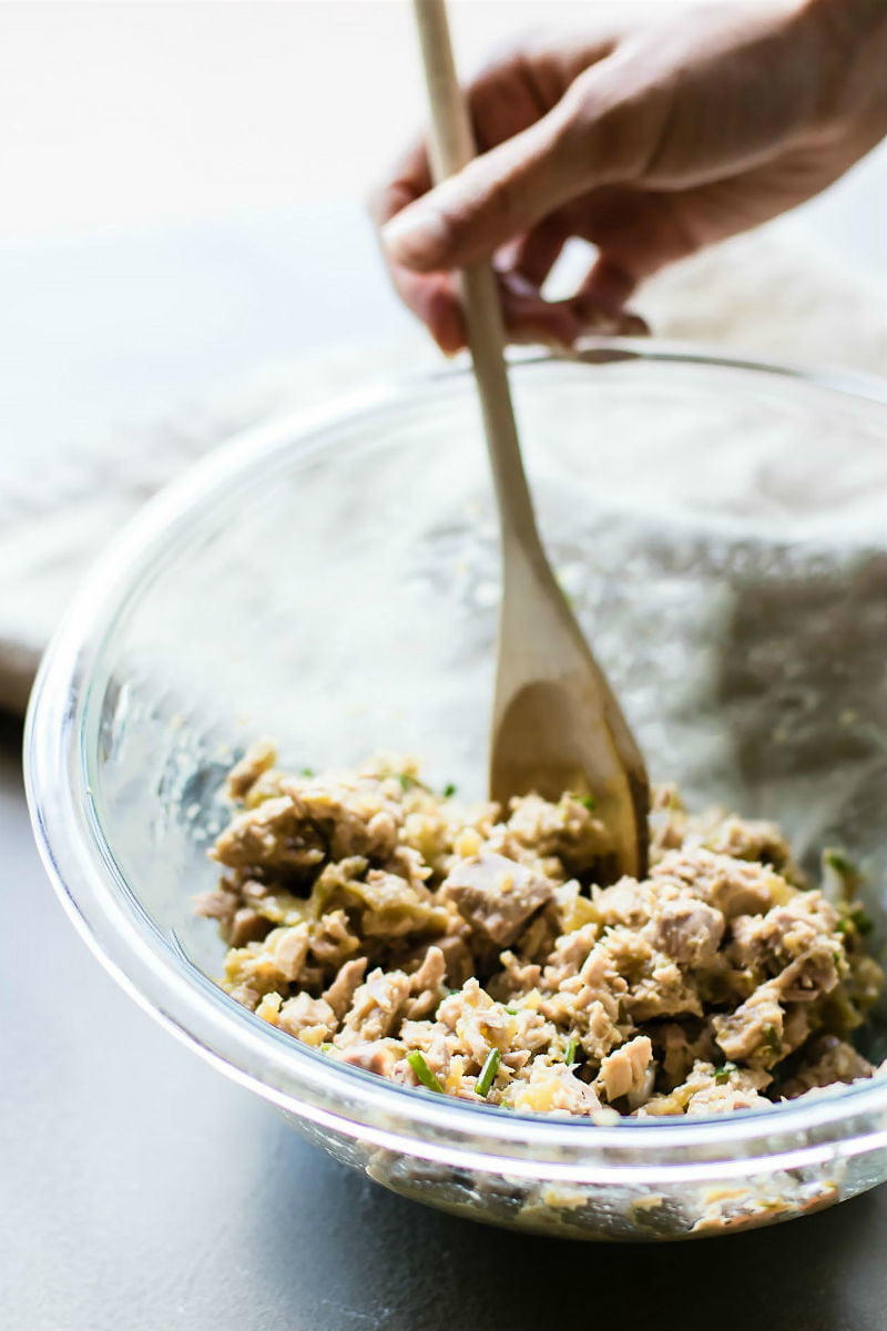 安全捕获古金枪鱼绿色智利Zoodle砂锅菜3