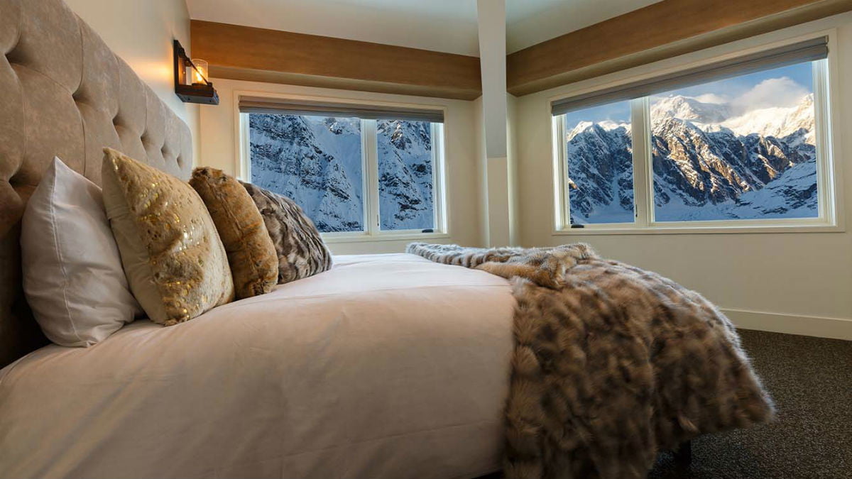 阿拉斯加谢尔顿小屋卧室