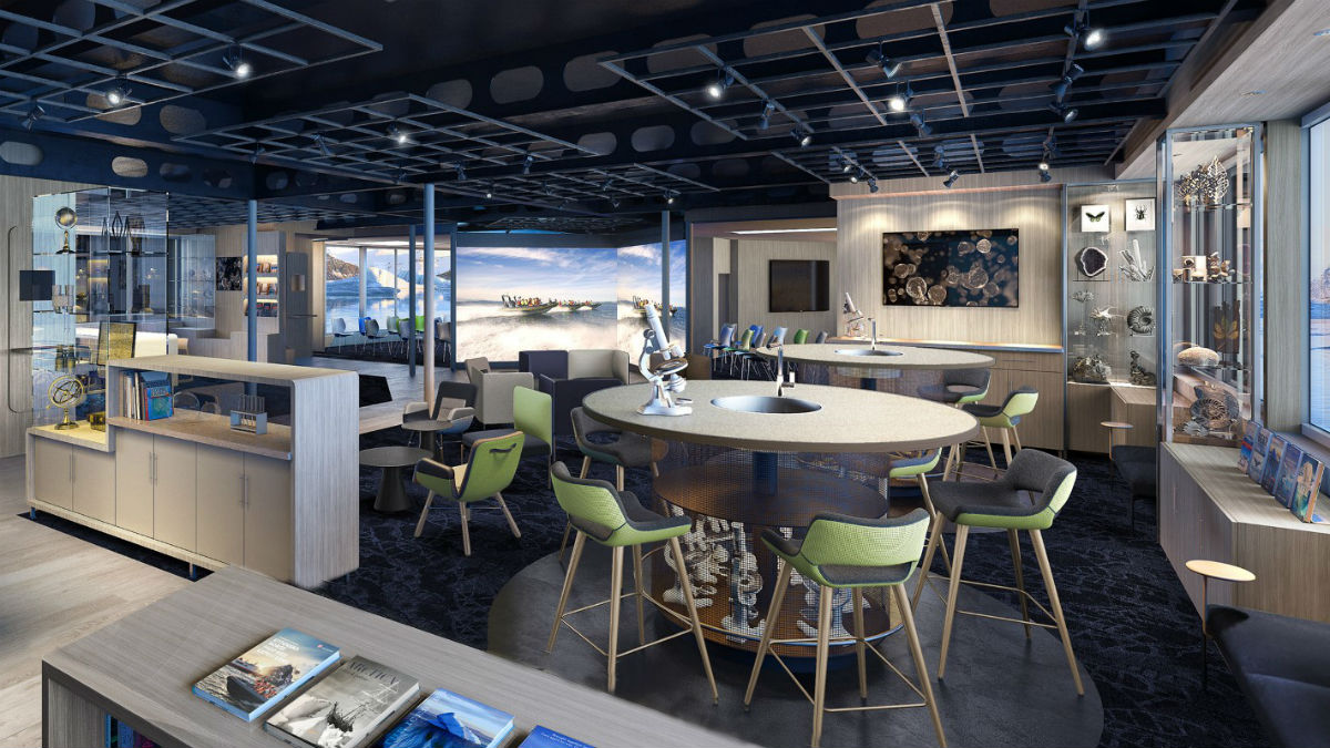 MS Roald Amundsen休息室