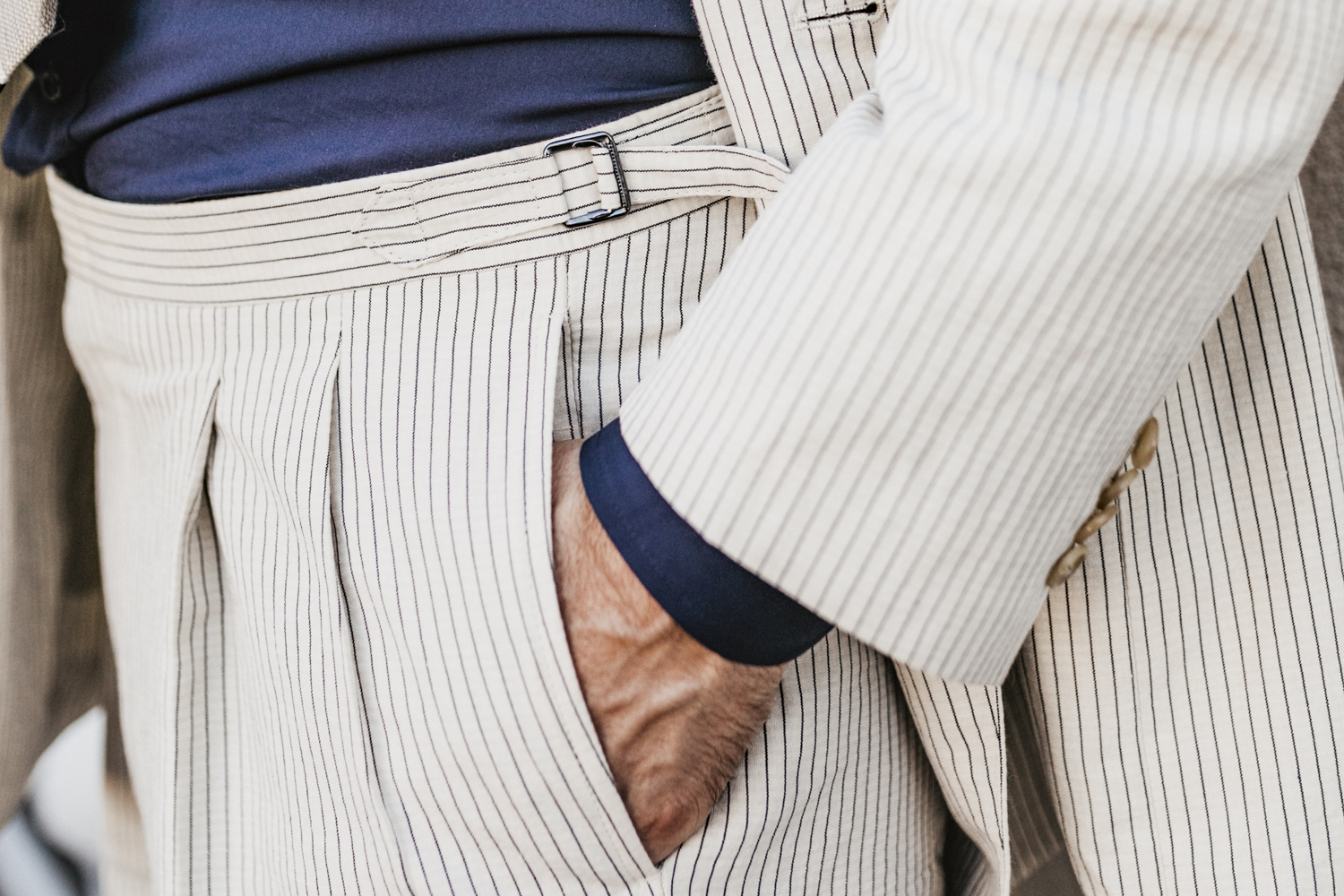 esersucker西装加长叉