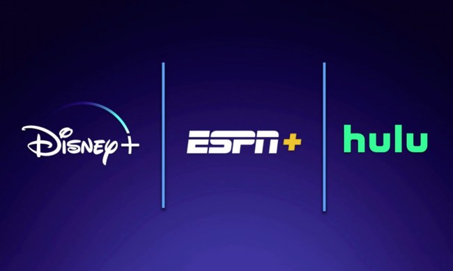 三重标识迪士尼+包 包括迪士尼+、ESPN+和Hulu