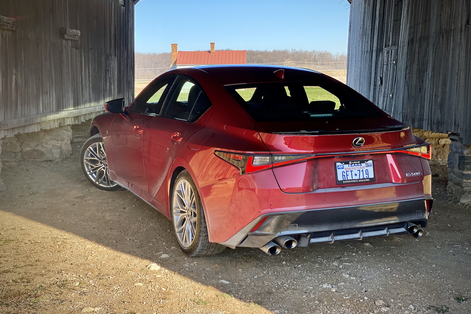 LexusIS500后端 驱动侧角谷仓