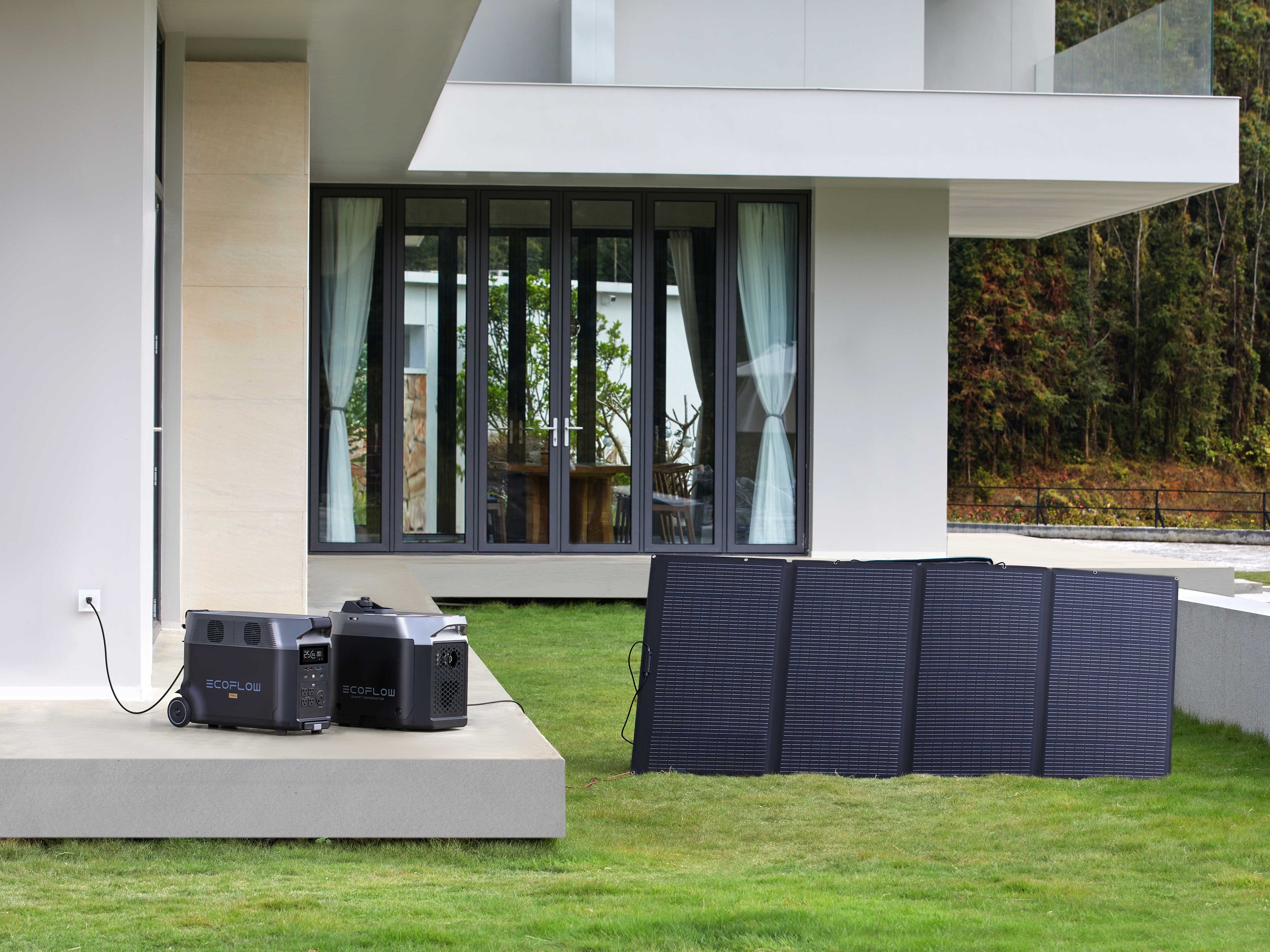 EcoFlow DELTA智能外电池板和太阳能板