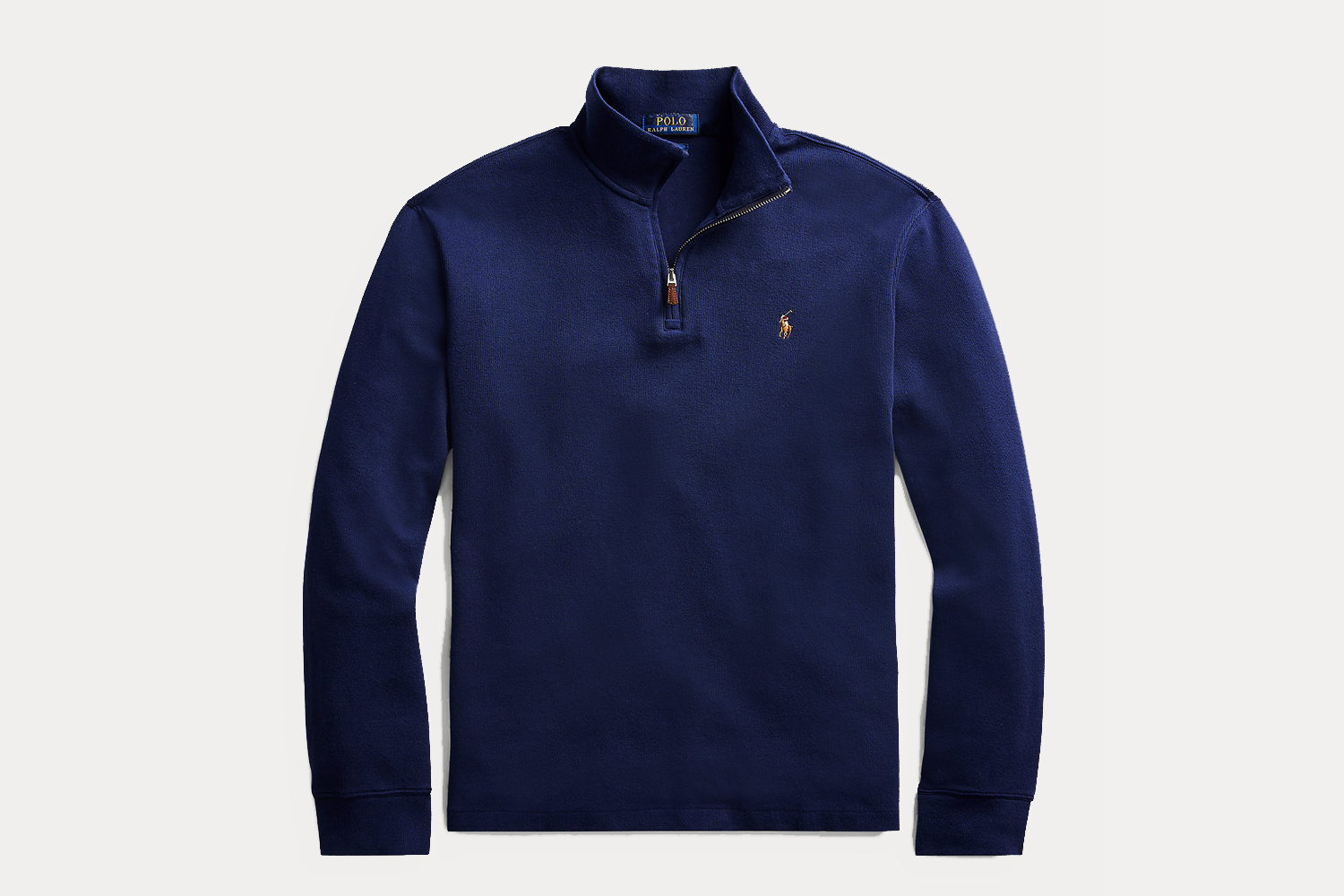 最优半拉链毛衣polo