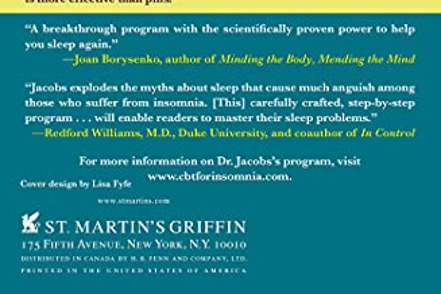 哈佛医学院开发的六微无毒程序后封面SayGoodNight-Insomnia