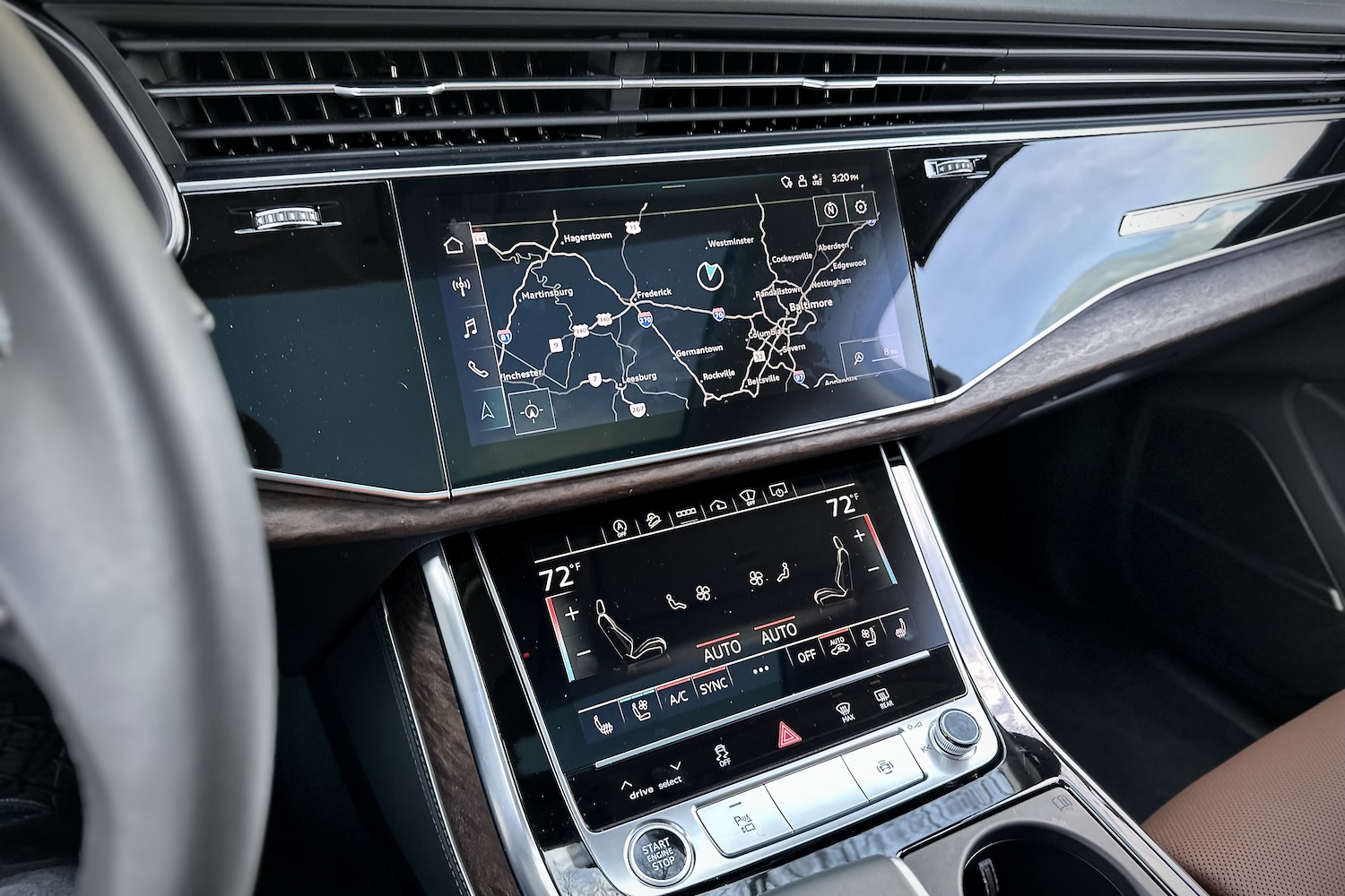 关闭二屏信息系统2022AudiQ7Prestige