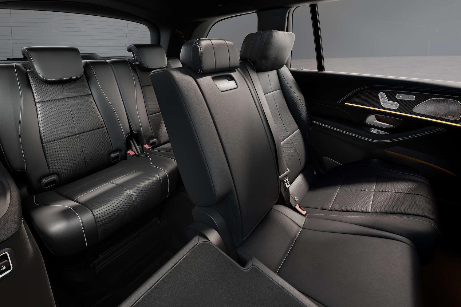 后座2024梅塞德斯GLSAMG63SUV