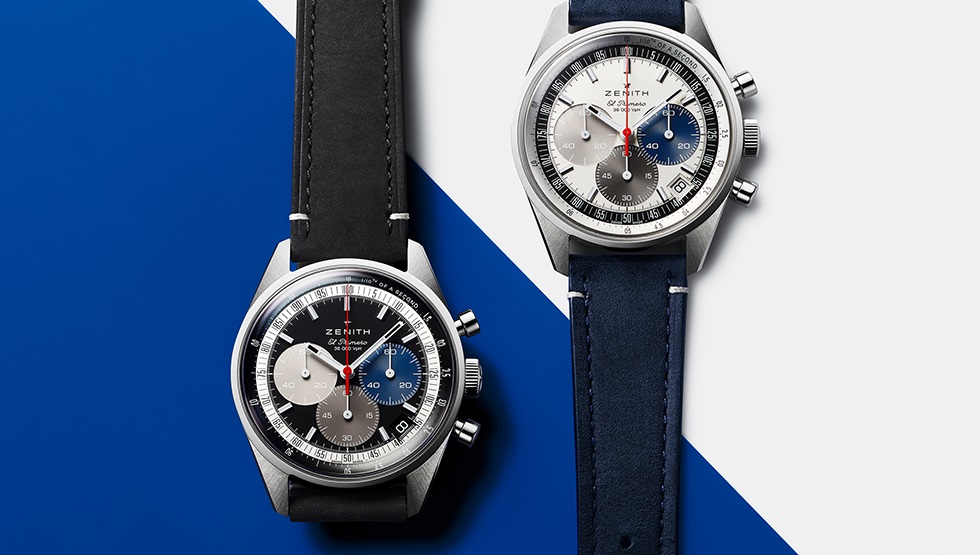 并排新老Chronomaster原创手表